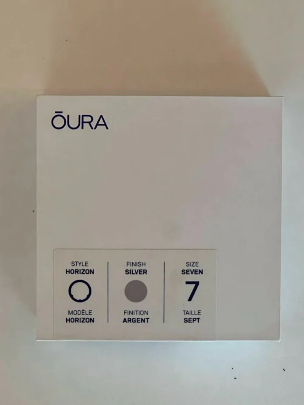 Oura Ring Gen 3 Horizon Silver Size 7